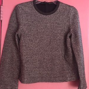 ♣️Woven zipper pullover♠️